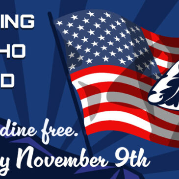 Veterans dine for free on November 9, 2023