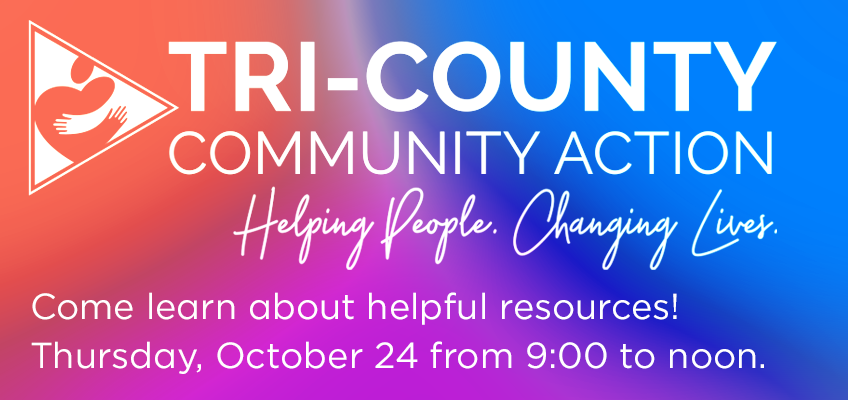 Tri-County CAP October 24 at the Resource Center